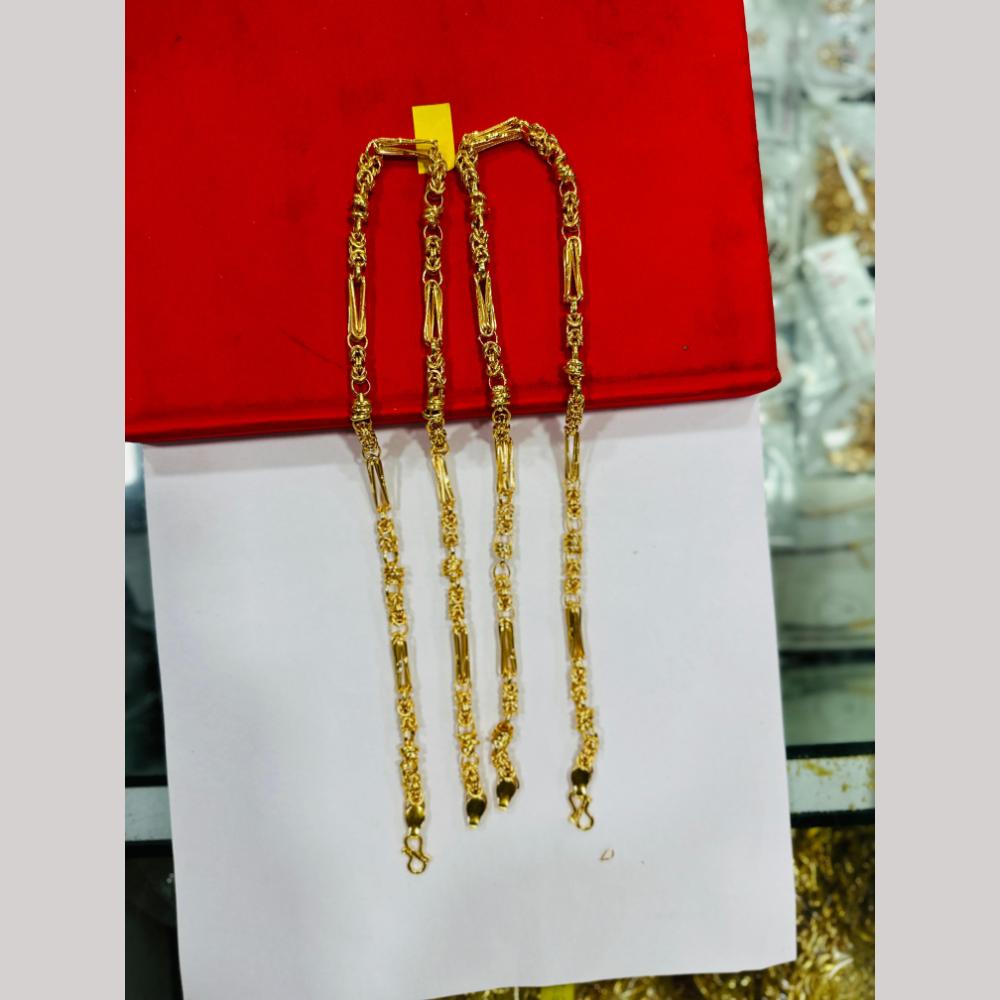 Pooja Sales Elegant Gold Plated Men's Chain