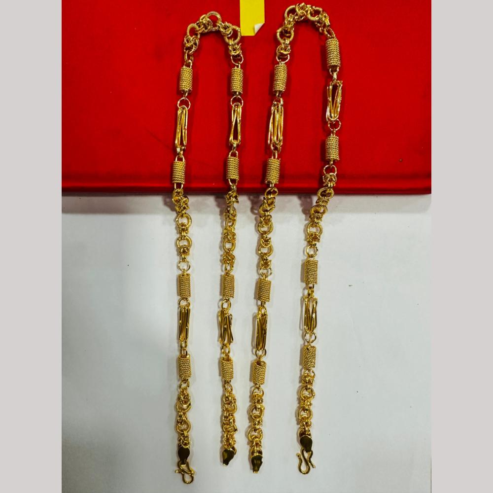 Pooja Sales Elegant Gold Plated Men's Chain