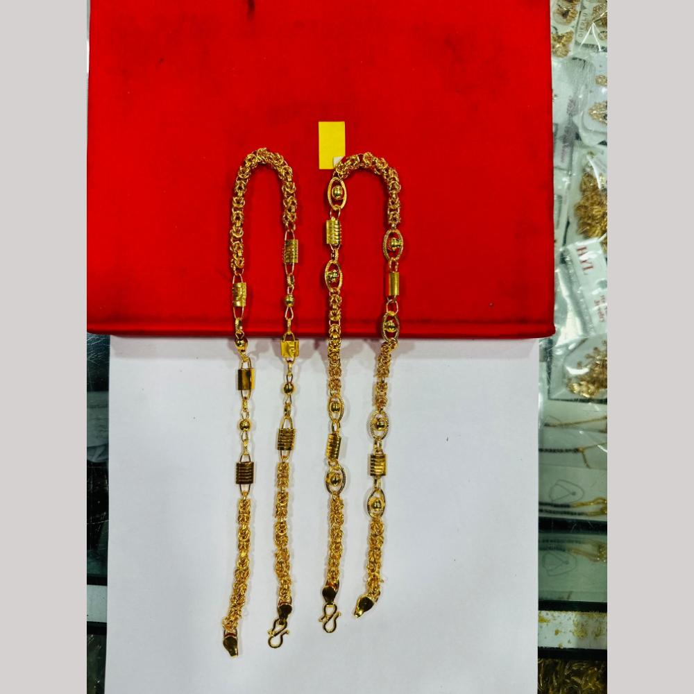 Pooja Sales Elegant Gold Plated Men's Chain