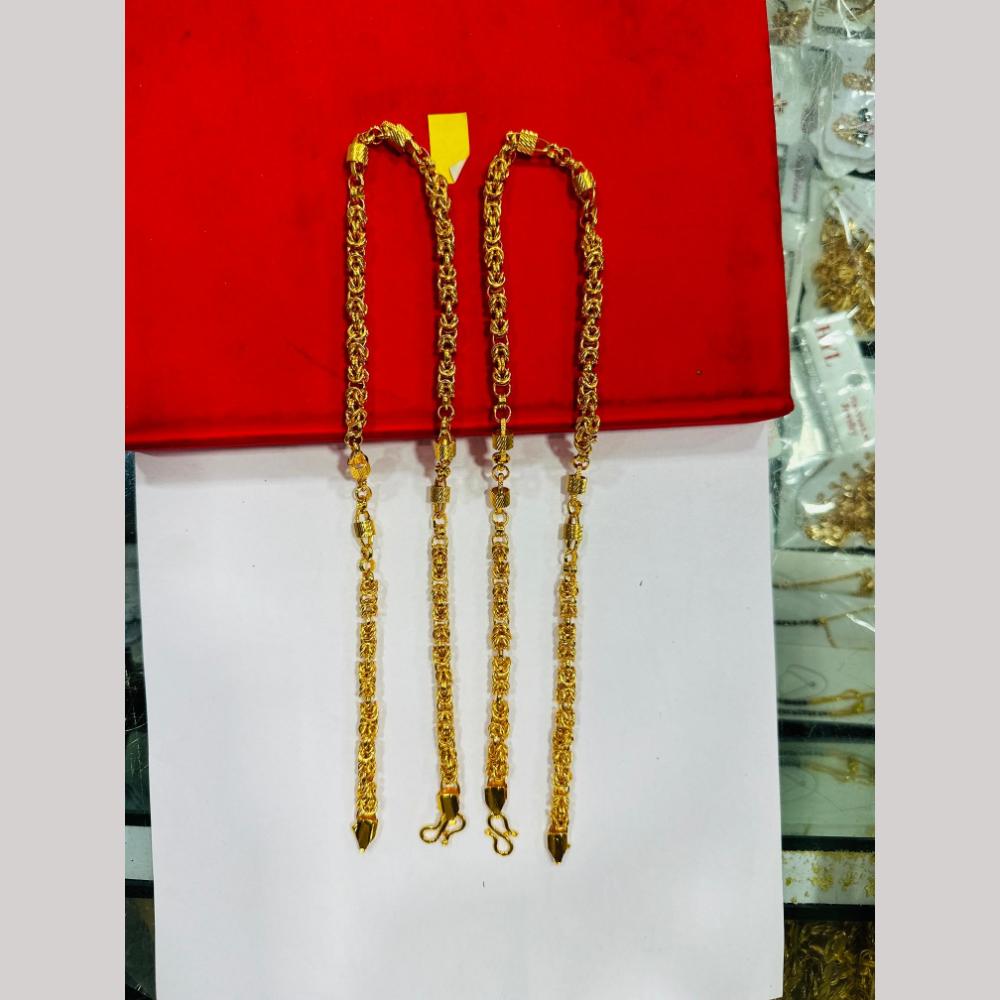 Pooja Sales Elegant Gold Plated Men's Chain