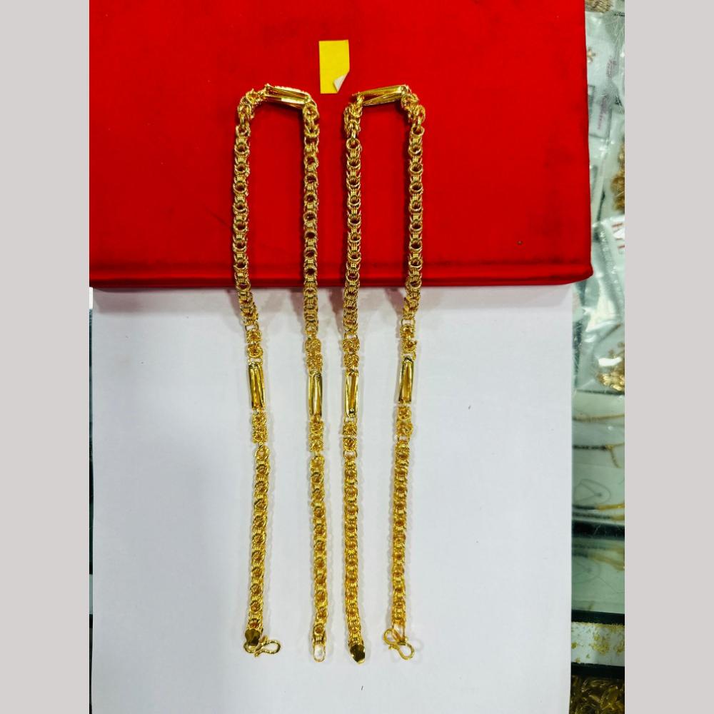 Pooja Sales Elegant Gold Plated Men's Chain