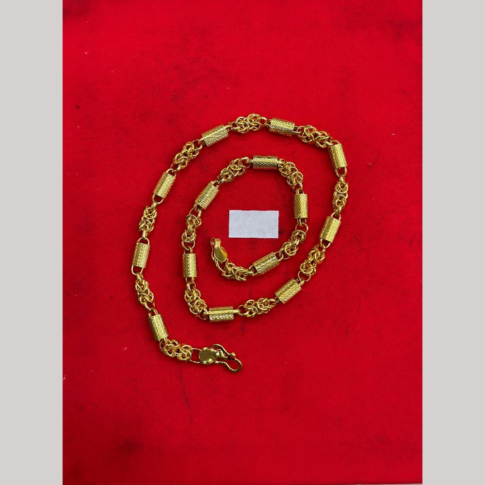 Pooja Sales Elegant Gold Plated Men's Chain