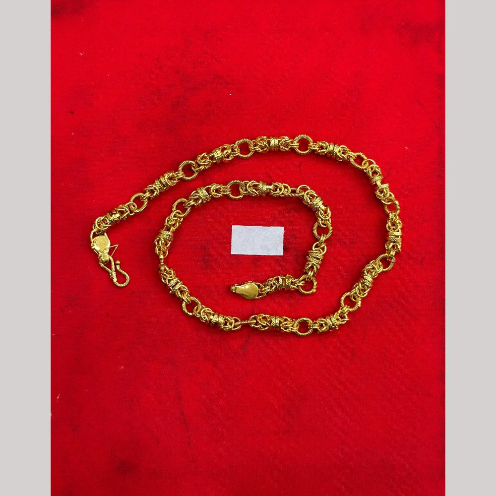 Pooja Sales Elegant Gold Plated Men's Chain
