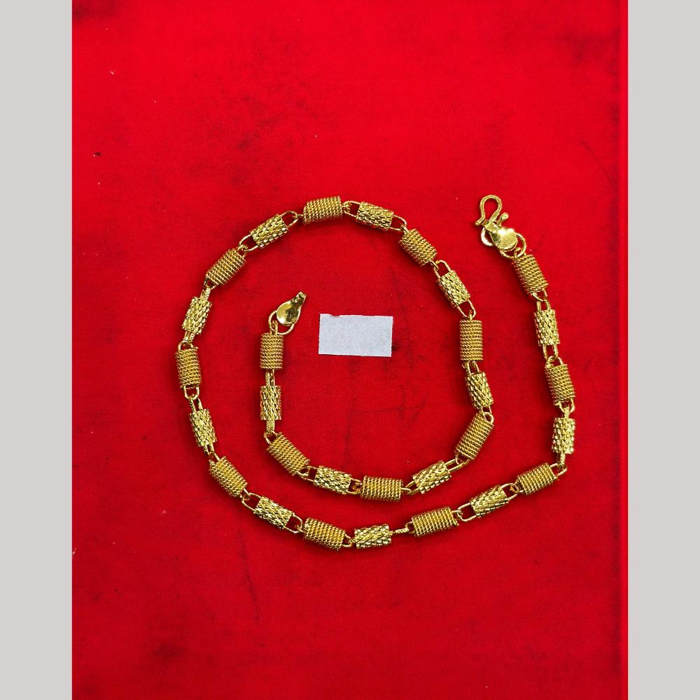 Pooja Sales Elegant Gold Plated Men's Chain