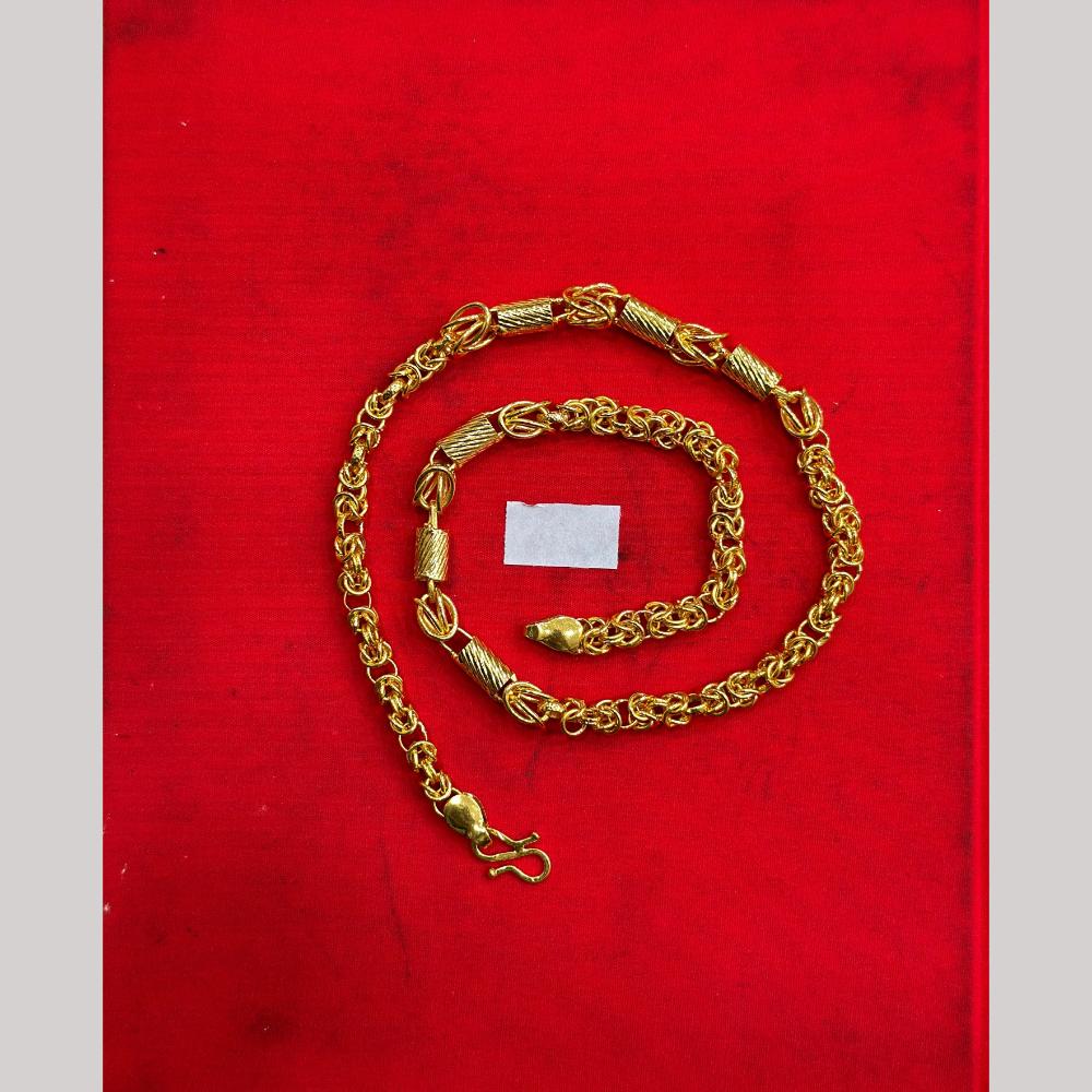 Pooja Sales Elegant Gold Plated Men's Chain