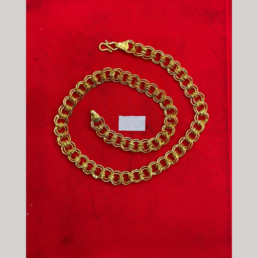 Pooja Sales Elegant Gold Plated Men's Chain
