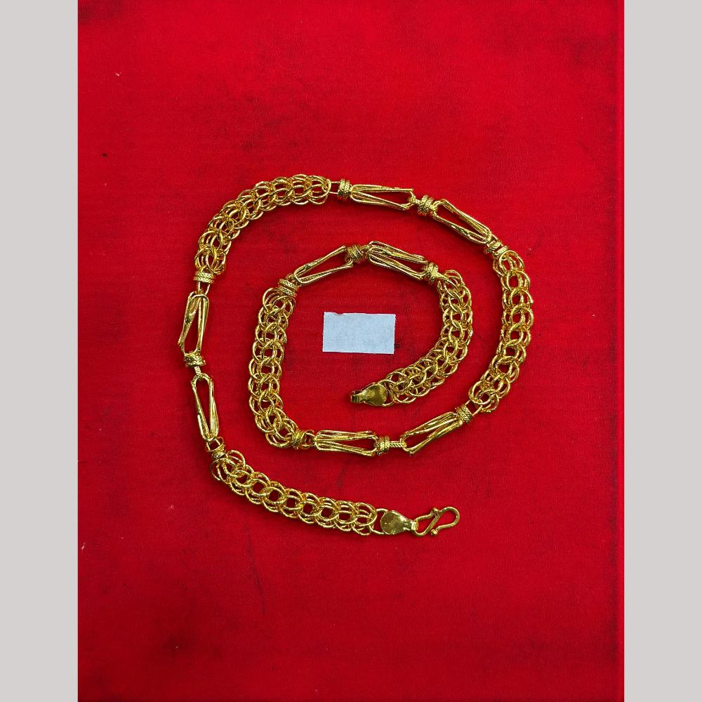Pooja Sales Elegant Gold Plated Men's Chain