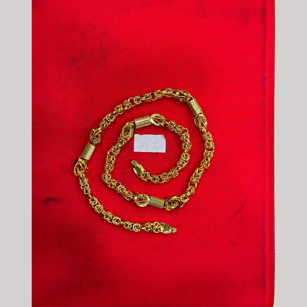 Pooja Sales Elegant Gold Plated Men's Chain