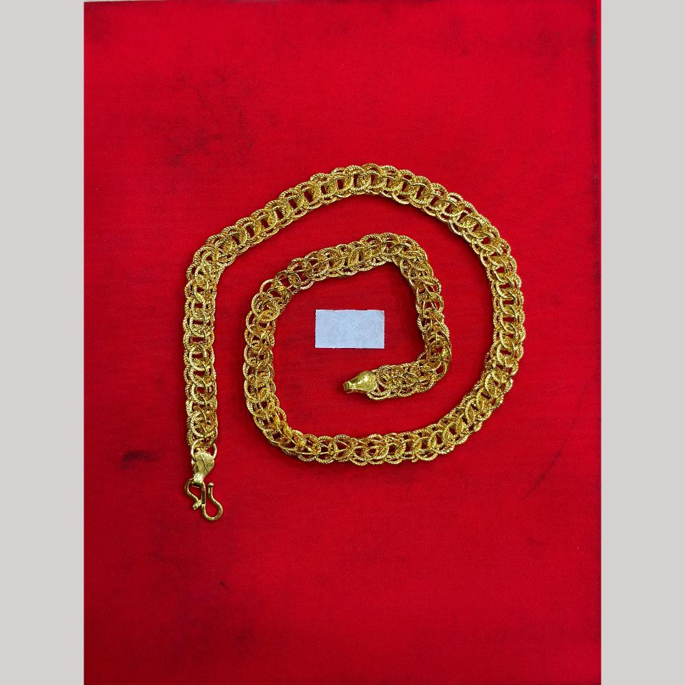 Pooja Sales Elegant Gold Plated Men's Chain