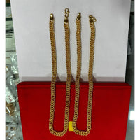 Pooja Sales Elegant Gold Plated Men's Chain (Pack of 25)