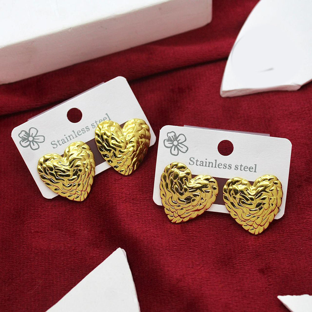 Klitz Gold Plated Stunning Fashion Stud Earring