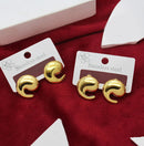 Klitz Gold Plated Stunning Fashion Stud Earring