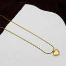 Klitz Stunning  Gold Plated Heart Shape Chain Pendant