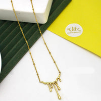 Klitz Stunning Gold Plated Chain Pendant