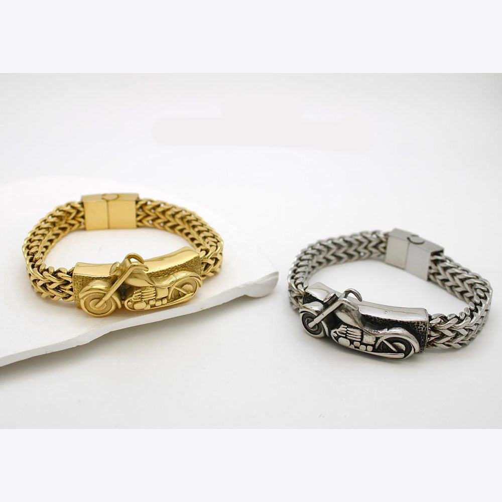 Klitz Stunning Gold / Silver Plated Men's Bracelet