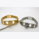 Klitz Stunning Gold / Silver Plated Men's Bracelet
