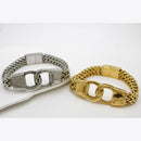 Klitz Stunning Gold / Silver Plated Men's Bracelet