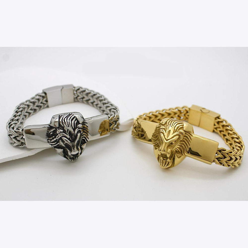 Klitz Stunning Gold / Silver Plated Men's Bracelet