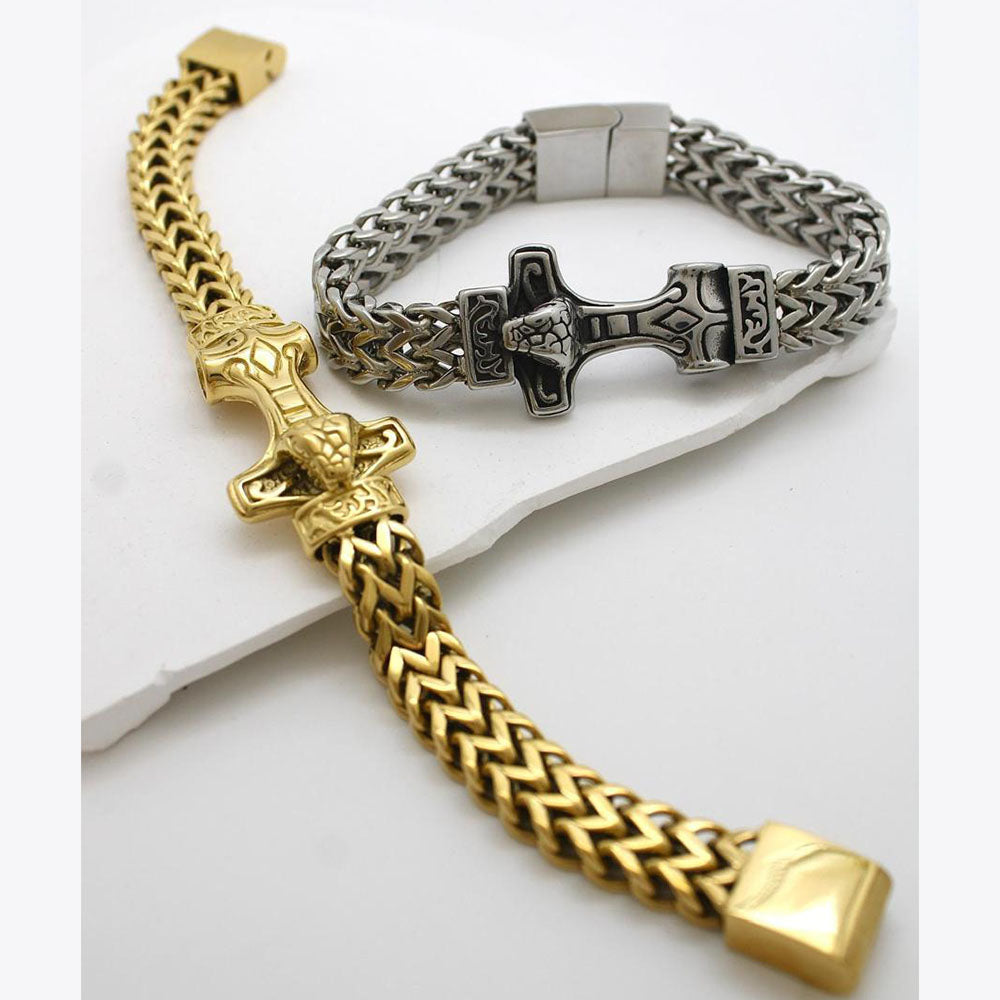 Klitz Stunning Gold / Silver Plated Men's Bracelet