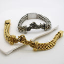 Klitz Stunning Gold / Silver Plated Men's Bracelet