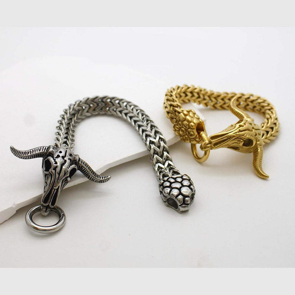Klitz Stunning Gold / Silver Plated Men's Bracelet