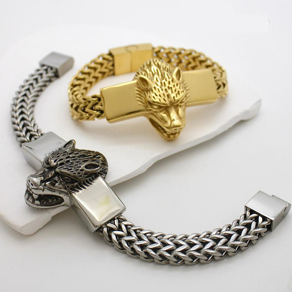 Klitz Stunning Gold / Silver Plated Men's Bracelet