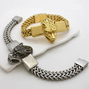 Klitz Stunning Gold / Silver Plated Men's Bracelet