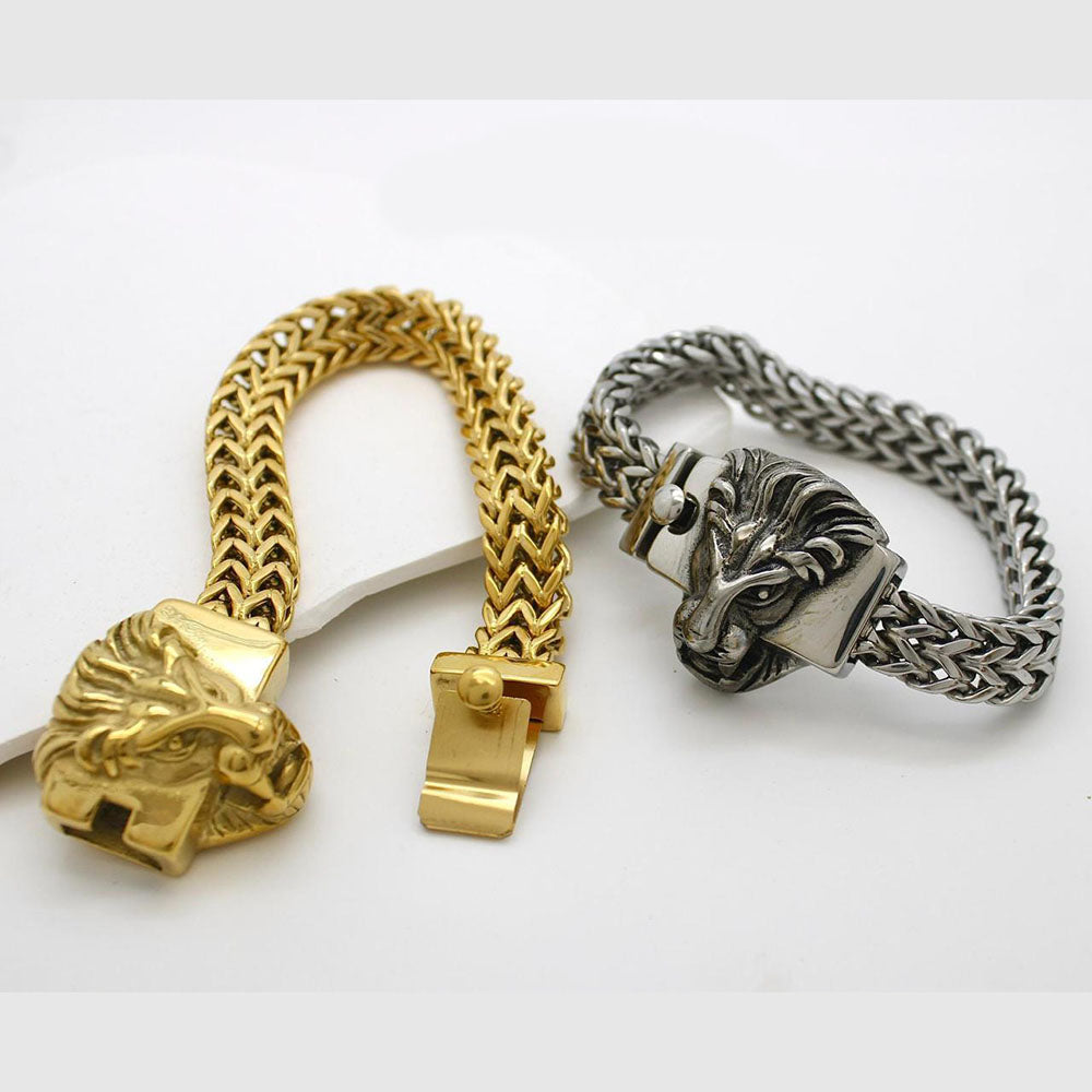Klitz Stunning Gold / Silver Plated Men's Bracelet