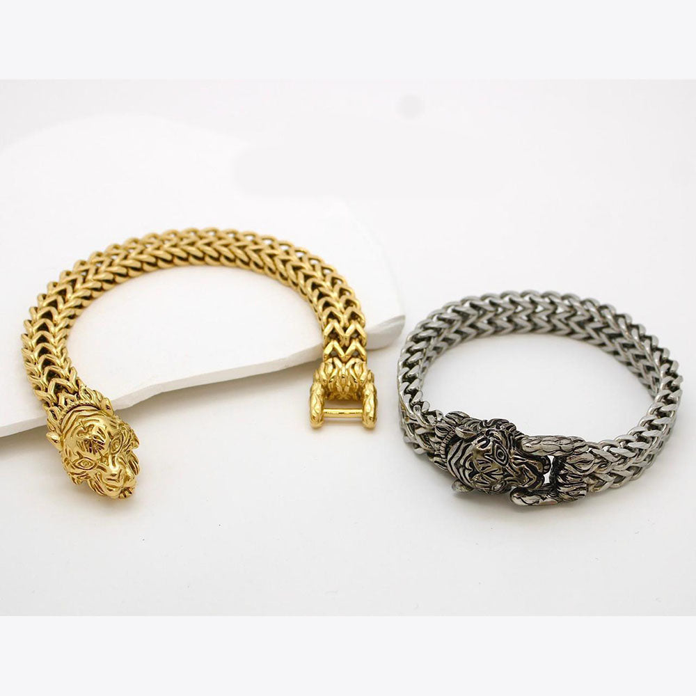 Klitz Stunning Gold / Silver Plated Men's Bracelet