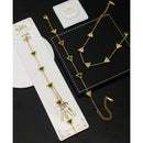 Klitz Premium Quality Shimmer Crystal Adjustable Chain Bracelet