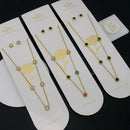 Klitz Trendy  Crystal Stone Necklace Set ( 1Piece Only)