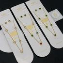 Klitz Trendy  Crystal Stone Necklace Set ( 1Piece Only)