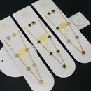 Klitz Trendy  Crystal Stone Necklace Set ( 1Piece Only)