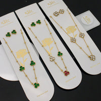 Klitz Trendy  Crystal Stone Necklace Set ( 1Piece Only)