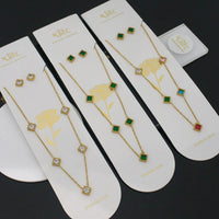 Klitz Trendy  Crystal Stone Necklace Set ( 1Piece Only)