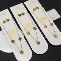 Klitz Trendy  Crystal Stone Necklace Set ( 1Piece Only)