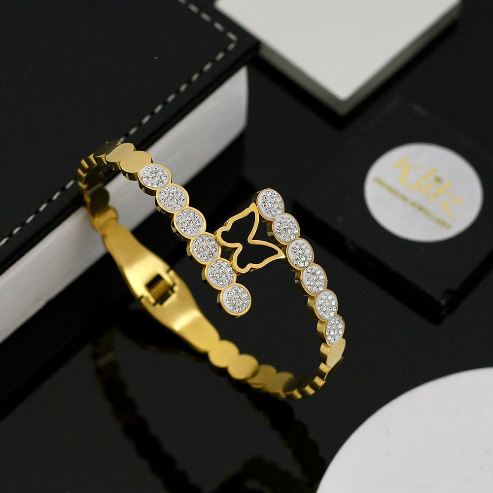 Klitz Classic Austrian Stone Butterfly Bracelet for Daily Wear