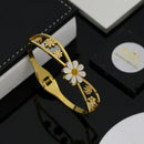 Klitz Elegant Floral Cutwork Enamel Bracelet