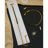 Klitz Premium Quality Shimmer Austrian Adjustable Chain Bracelet