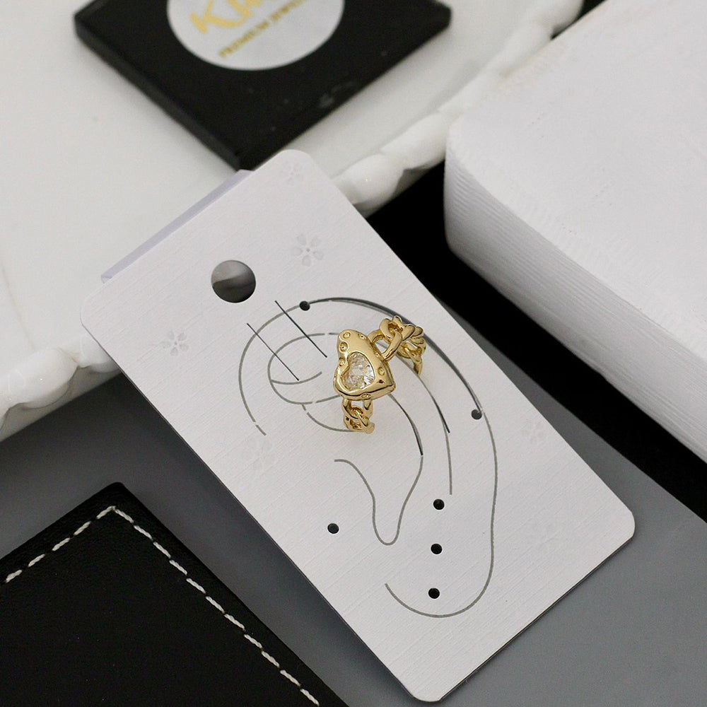 Klitz Premium Crystal Stone Earcuff Earrings