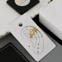 Klitz Premium Crystal Stone Earcuff Earrings