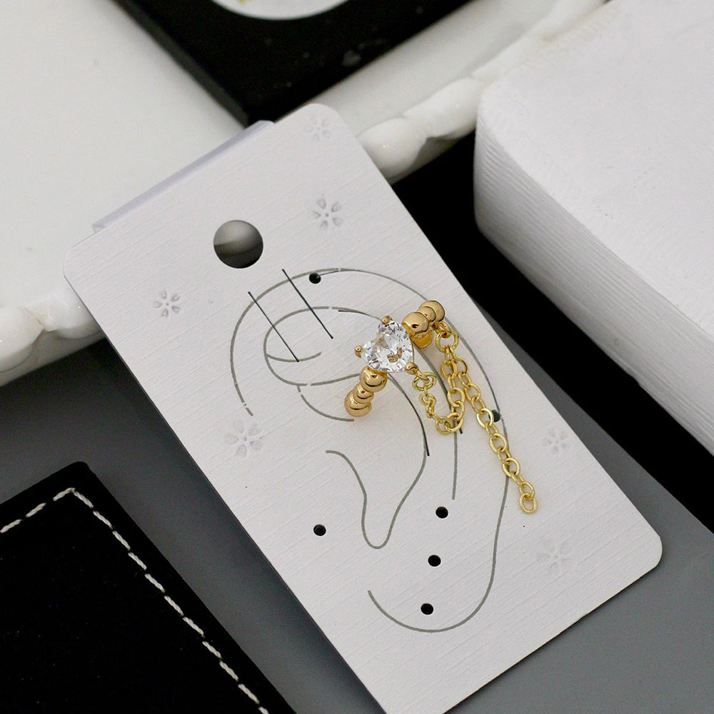 Klitz Premium Crystal Stone Earcuff Earrings