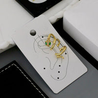 Klitz Sparkling Austrian Stone Snake Earcuff Earrings