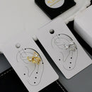 Klitz Sparkling Crystal Stone Bow Shape Earcuff Earrings