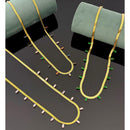 Klitz Crystal Modern Minimal Snake Chain Necklace