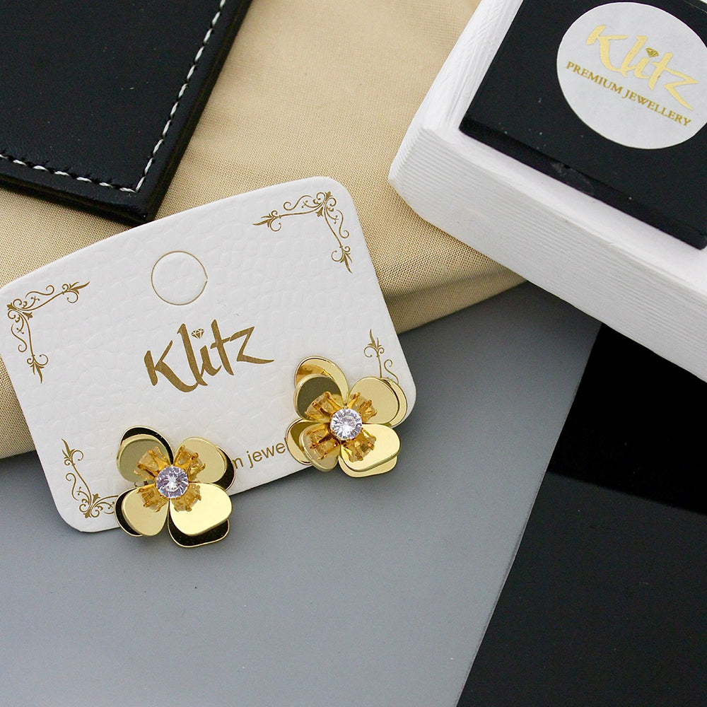 Klitz Sparkling Crystal Stone Studs Earrings