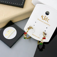 Klitz Fashion Crystal Stone Sparkling Bali Earrings