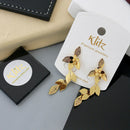 Klitz Designer Floral Dangler Earrings