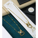 Klitz Crystal Minimal Butterfly Charm Snake Chain Necklace ( 1 Piece Only)