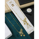 Klitz Minimal Butterfly Charm Snake Chain Necklace ( 1 Piece Only)